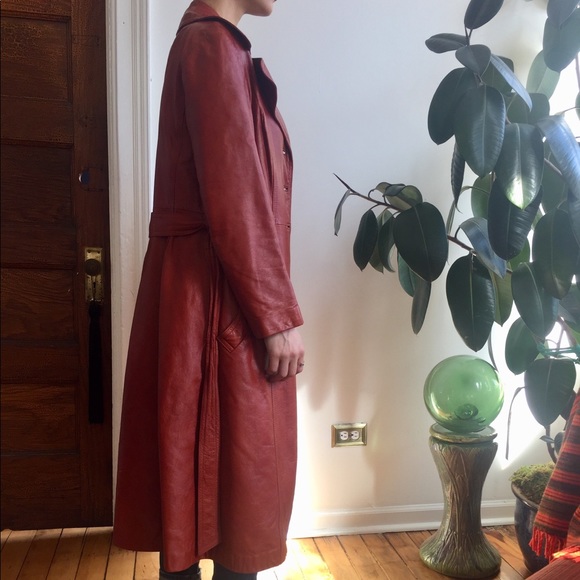 Leather trench - Picture 3 of 8